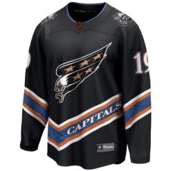 Alternative view of Nicklas Backstrom Washington Capitals Black Alternate Breakaway Jersey - All Stitched