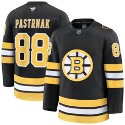 David Pastrnak Boston Bruins Black Home Premium Jersey - All Stitched