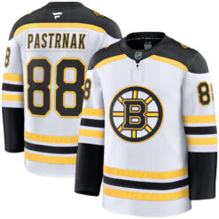 David Pastrnak Boston Bruins White Away Premium Jersey - All Stitched