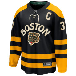 Alternative view of Patrice Bergeron Boston Bruins Black 2023 Winter Classic Jersey - All Stitched