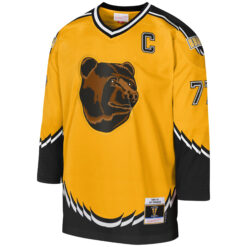 Alternative view of Ray Bourque Boston Bruins Gold 1996/97 Captain Patch Blue Line Jersey - All Stitched