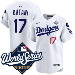 Shohei Ohtani Los Angeles Dodgers White Home 2025 World Series Limited Jersey - All Stitched