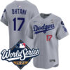 Shohei Ohtani Los Angeles Dodgers Grey Road 2025 World Series Limited Jersey - All Stitched