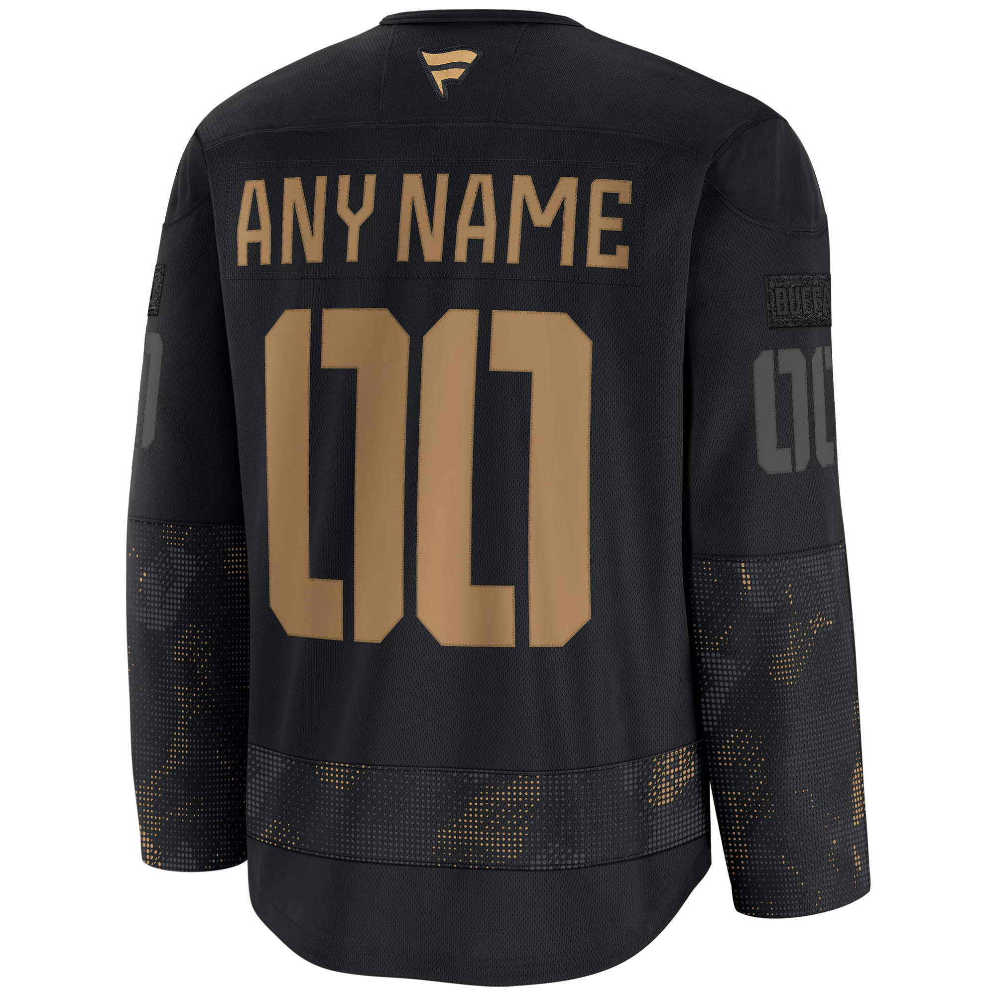 Custom Buffalo Sabres Black 2024 Military Appreciation Jersey - All Stitched - Image 3