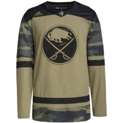 Alternative view of Custom Buffalo Sabres Camo Military Appreciation Jersey - All Stitched