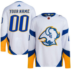 Custom Buffalo Sabres White Reverse Retro 2.0 Primegreen Jersey - All Stitched