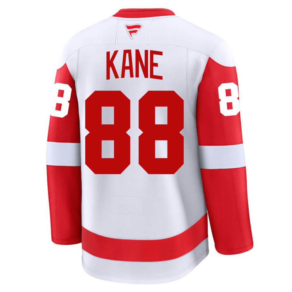 Patrick Kane Detroit Red Wings White Away Premium Jersey - All Stitched - Image 3