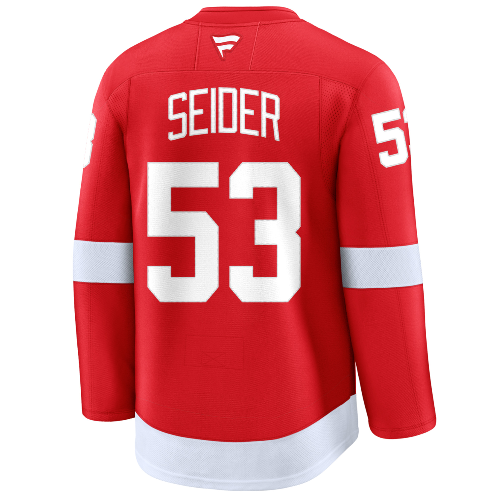Moritz Seider Detroit Red Wings Red Home Premium Jersey - All Stitched - Image 3