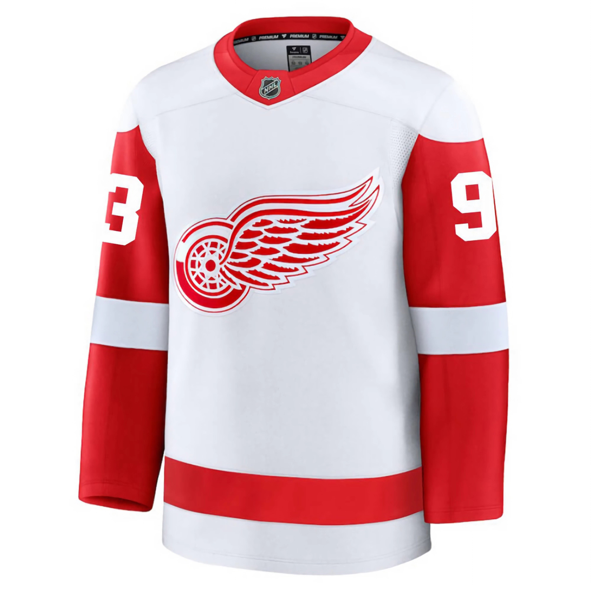 Alex DeBrincat Detroit Red Wings White Away Premium Jersey - All Stitched - Image 2