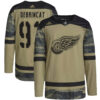 Alex DeBrincat Detroit Red Wings Camo Military Appreciation Primegreen Jersey - All Stitched