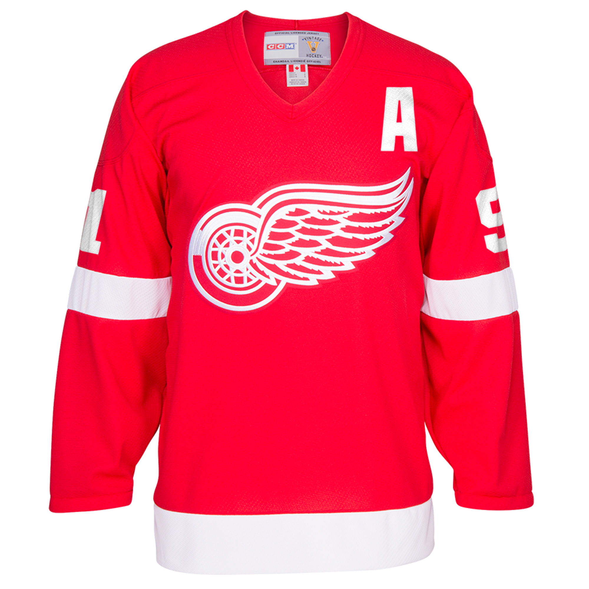 Sergei Fedorov Detroit Red Wings Red Home Primegreen Jersey - All Stitched - Image 2