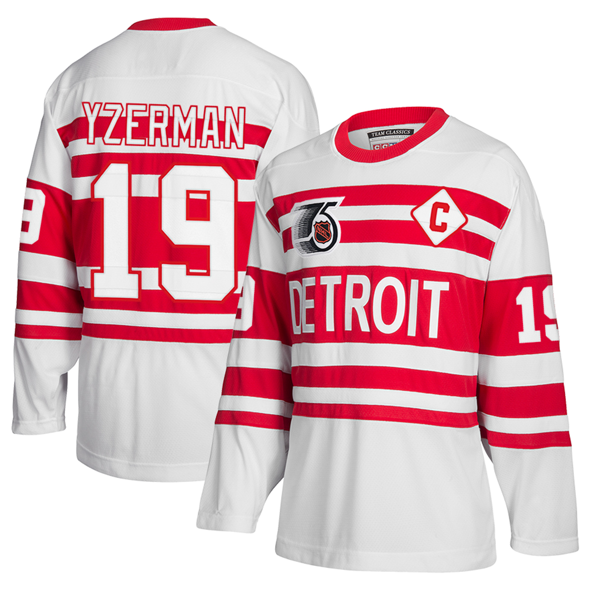 Steve Yzerman Detroit Red Wings White 1991/92 Classics Jersey - All Stitched