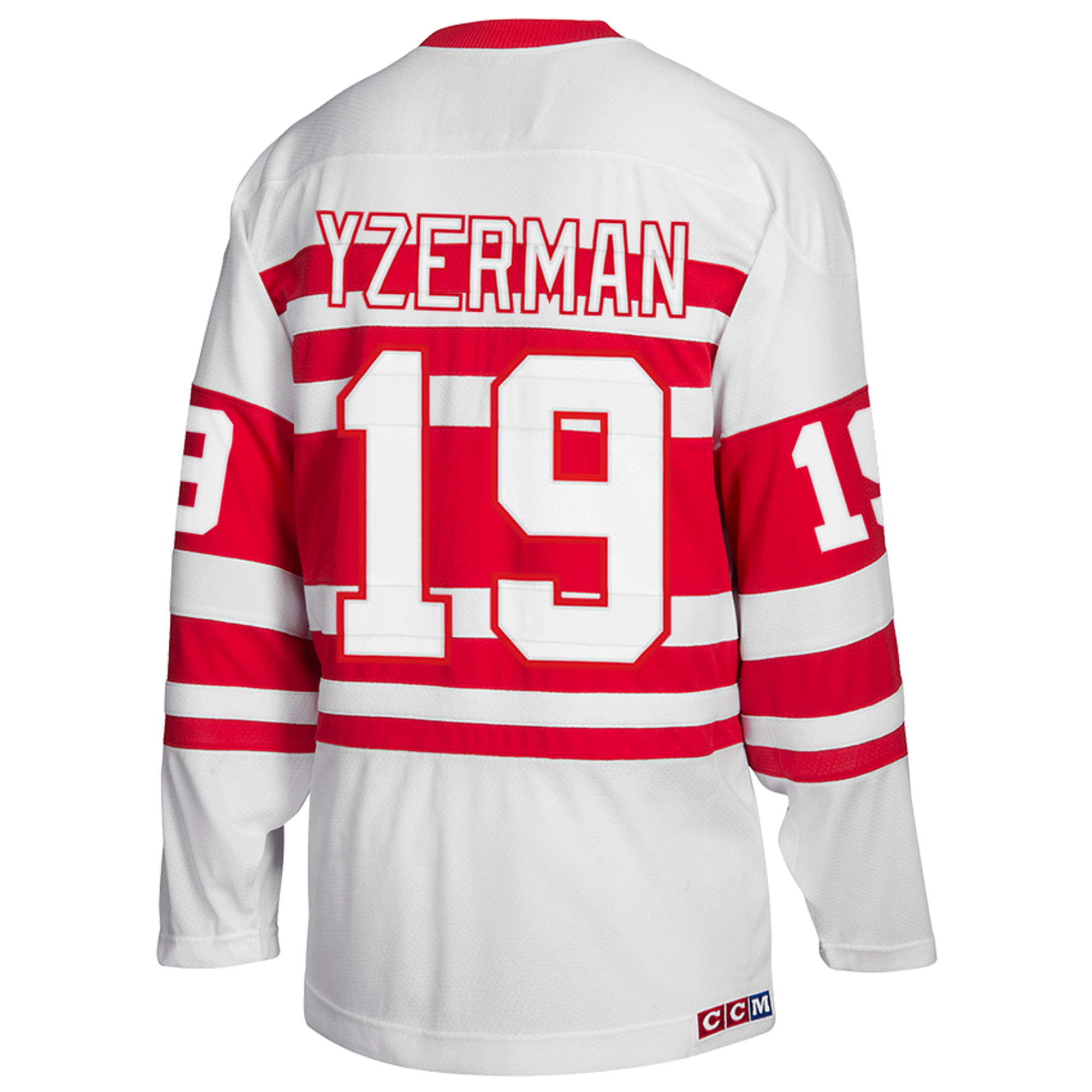 Steve Yzerman Detroit Red Wings White 1991/92 Classics Jersey - All Stitched - Image 3