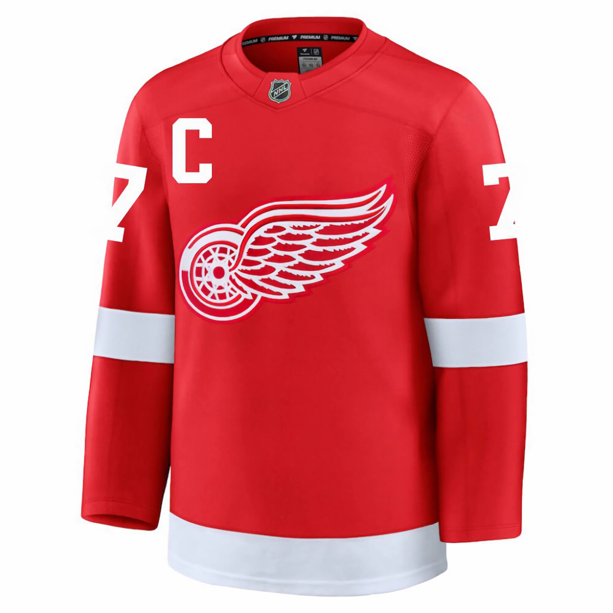 Ted Lindsay Detroit Red Wings Red Home Premium Jersey - All Stitched - Image 2