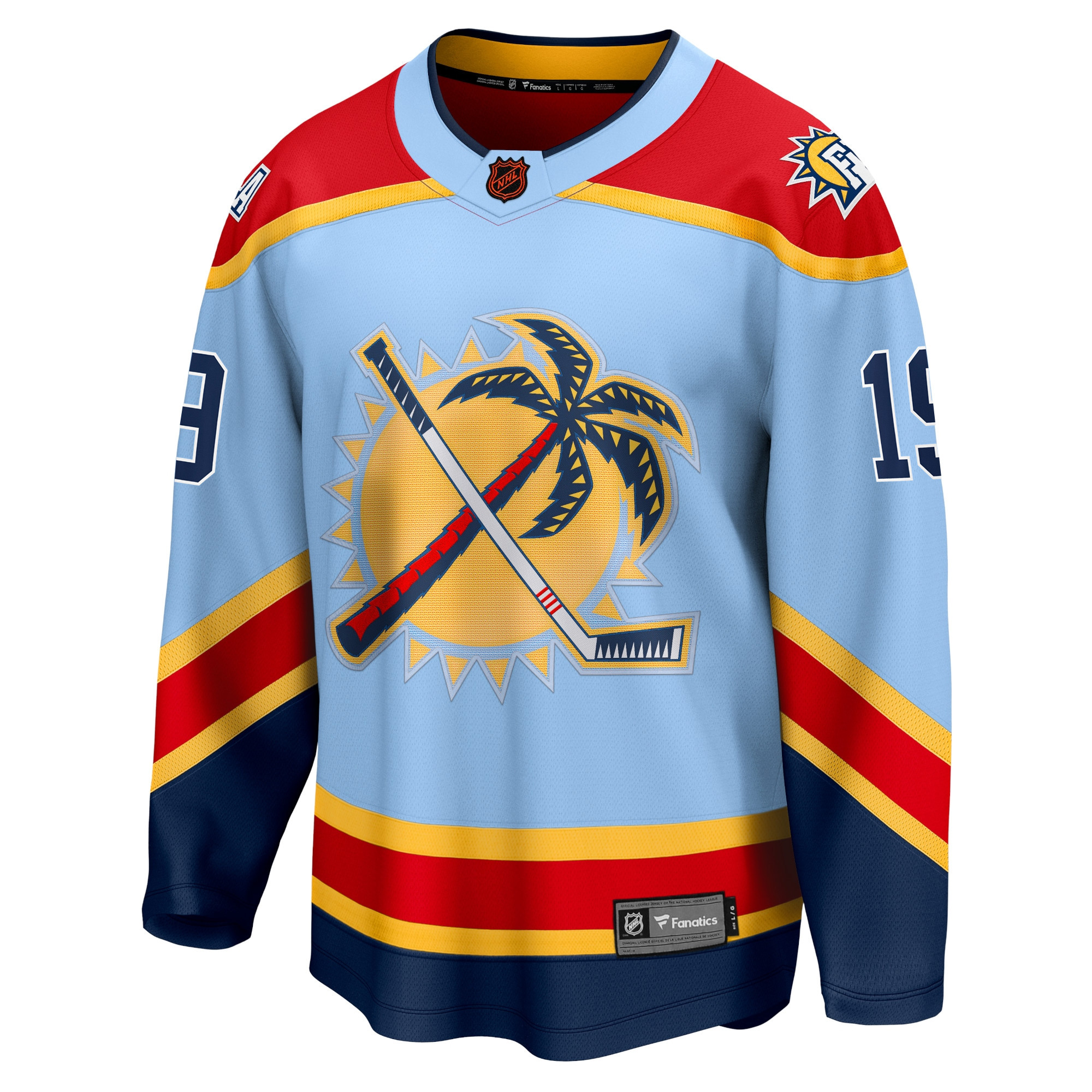 Matthew Tkachuk Florida Panthers Light Blue Alternate Premium Jersey - All Stitched - Image 2