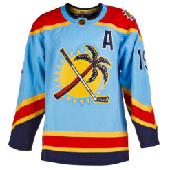 Alternative view of Matthew Tkachuk Florida Panthers Light Blue Alternate Primegreen Jersey - All Stitched
