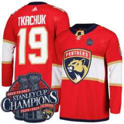 Matthew Tkachuk Florida Panthers Back To Back Championship Red Home Primegreen Jersey - All Stitched