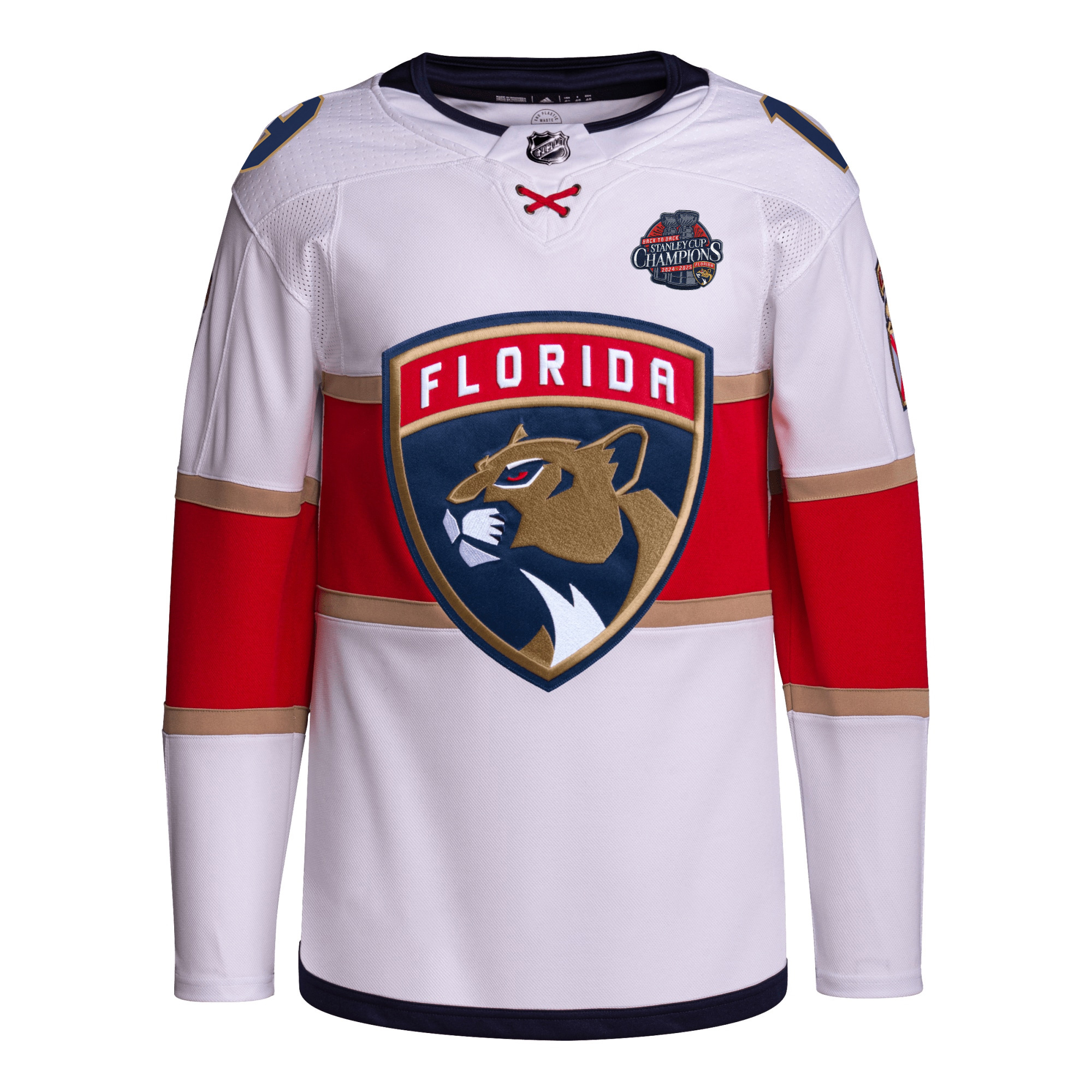Matthew Tkachuk Florida Panthers Back To Back Championship White Away Primegreen Jersey - All Stitched - Image 2