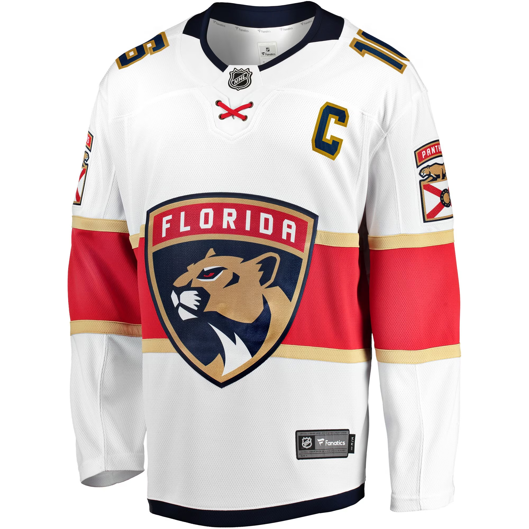 Aleksander Barkov Florida Panthers White Away Premium Jersey - All Stitched - Image 2