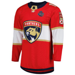 Alternative view of Aleksander Barkov Florida Panthers Back To Back Championship Red Home Primegreen Jersey - All Stitched