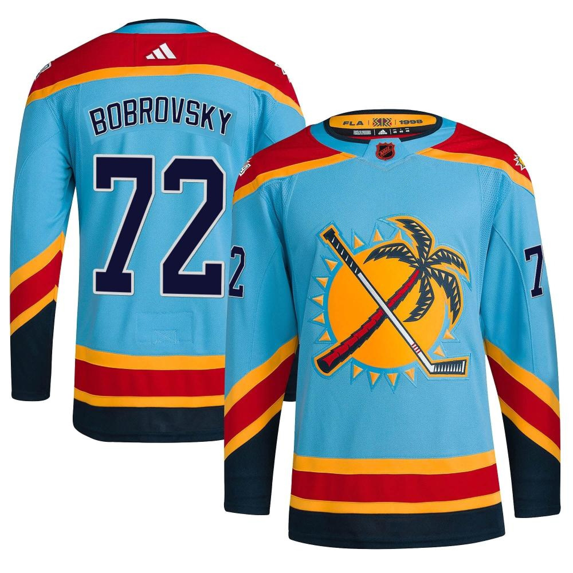Sergei Bobrovksy Florida Panthers Light Blue Alternate Primegreen Jersey - All Stitched