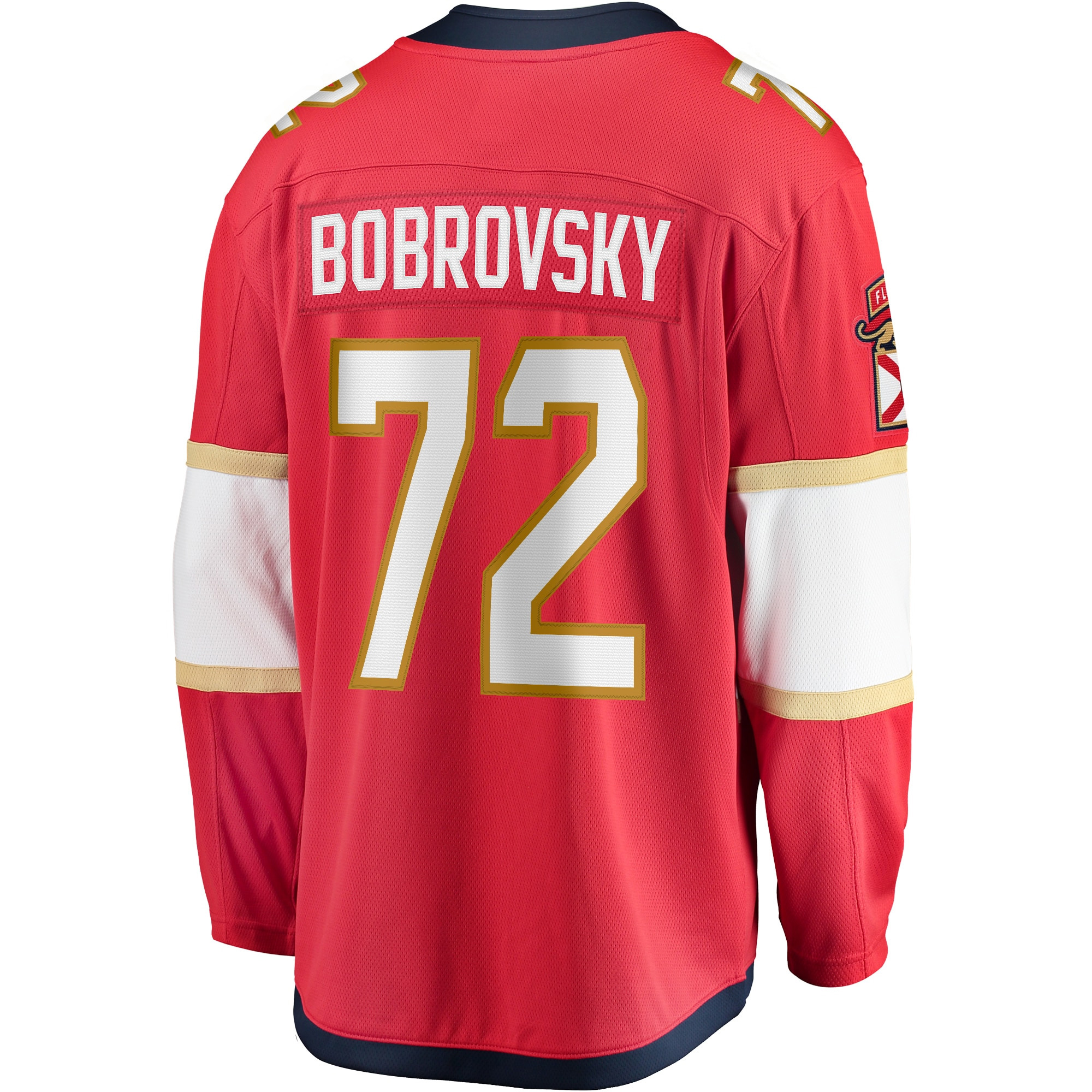Sergei Bobrovksy Florida Panthers 2025 Stanley Cup Championship Red Home Jersey - All Stitched - Image 3