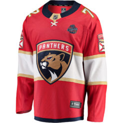 Alternative view of Sergei Bobrovksy Florida Panthers Back To Back Championship Red Home Jersey - All Stitched