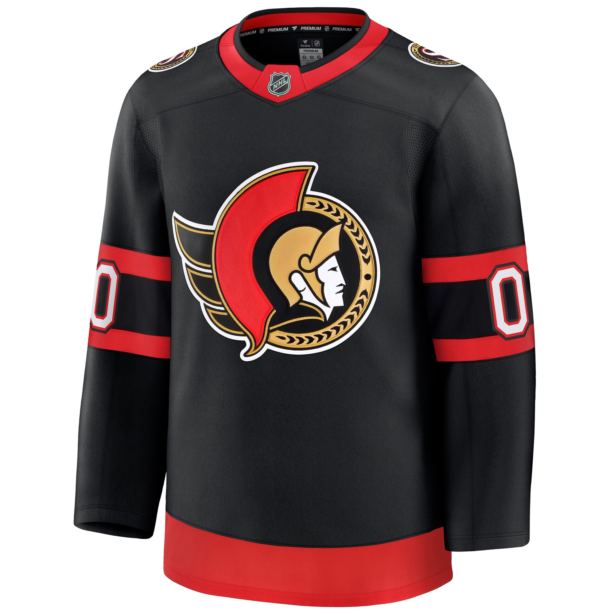 Custom Ottawa Senators Black Home Premium Jersey - All Stitched - Image 2