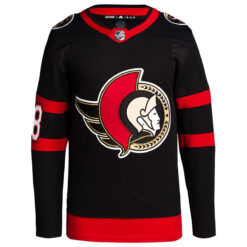 Alternative view of Tim Stutzle Ottawa Senators Black Home Primegreen Jersey - All Stitched