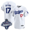 Shohei Ohtani Los Angeles Dodgers White Home 2025 World Series Champions Limited Jersey - All Stitched