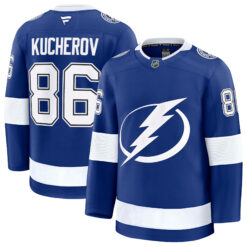 Nikita Kucherov Tampa Bay Lightning Royal Home Premium Jersey - All Stitched