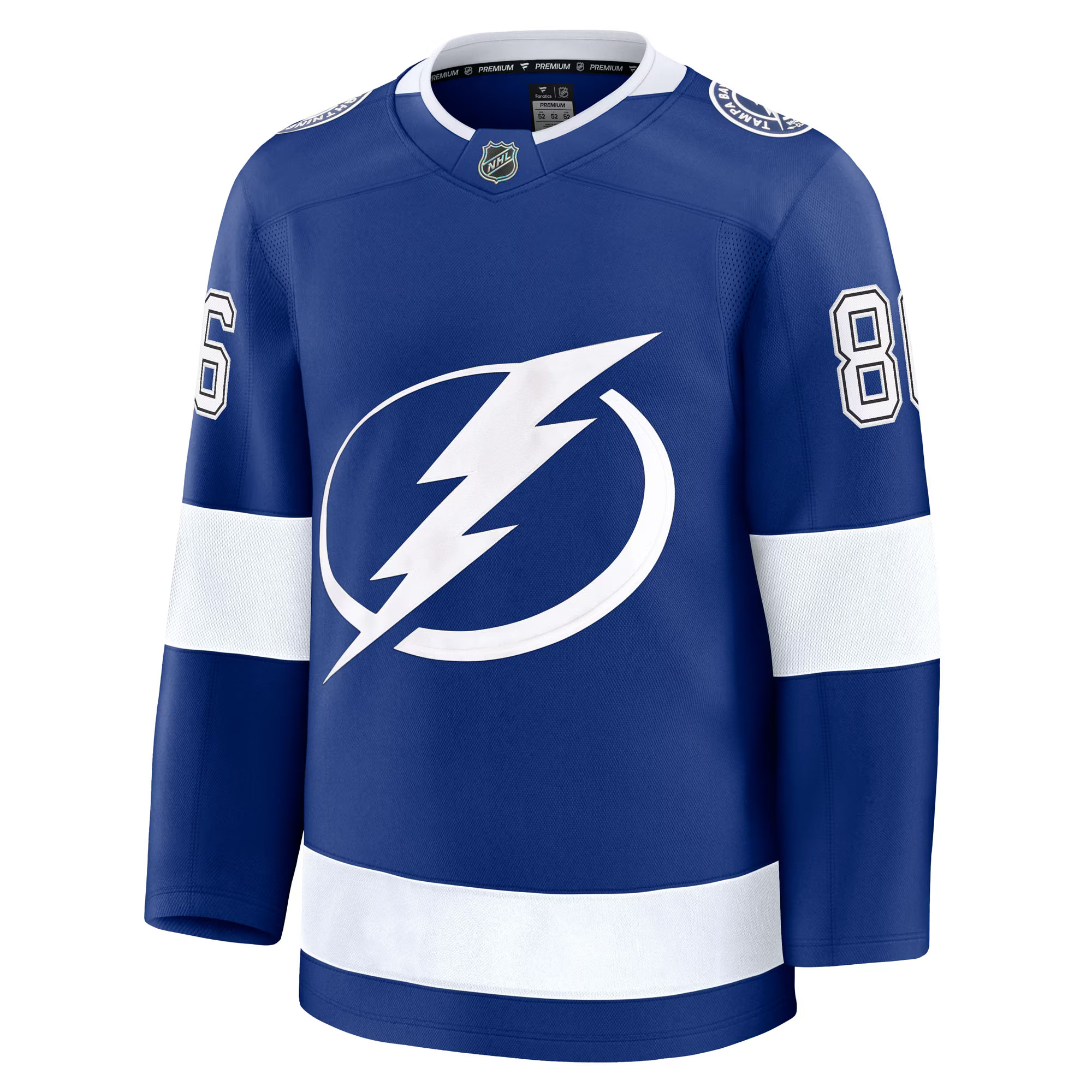 Nikita Kucherov Tampa Bay Lightning Royal Home Premium Jersey - All Stitched - Image 2