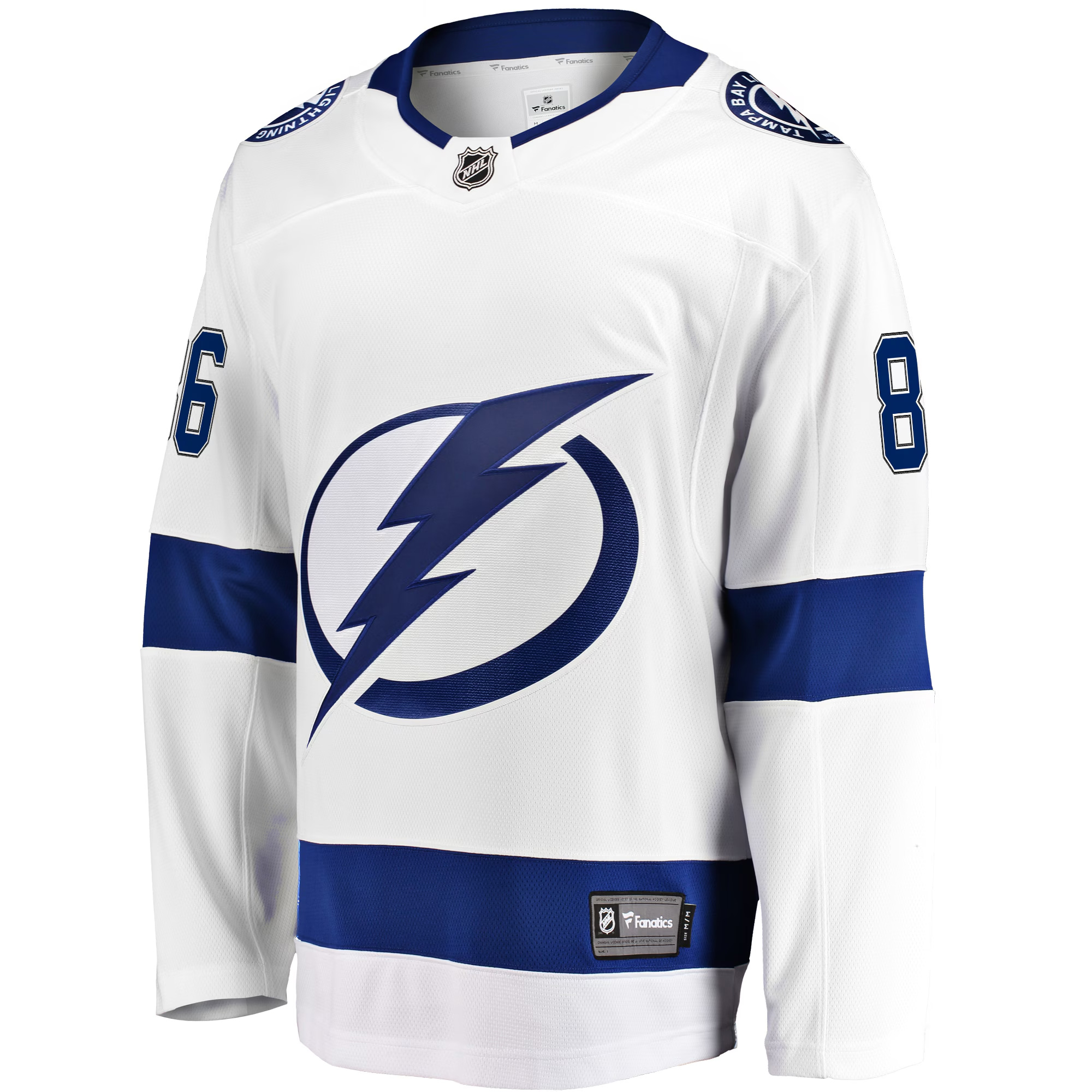 Nikita Kucherov Tampa Bay Lightning White Away Jersey - All Stitched - Image 2