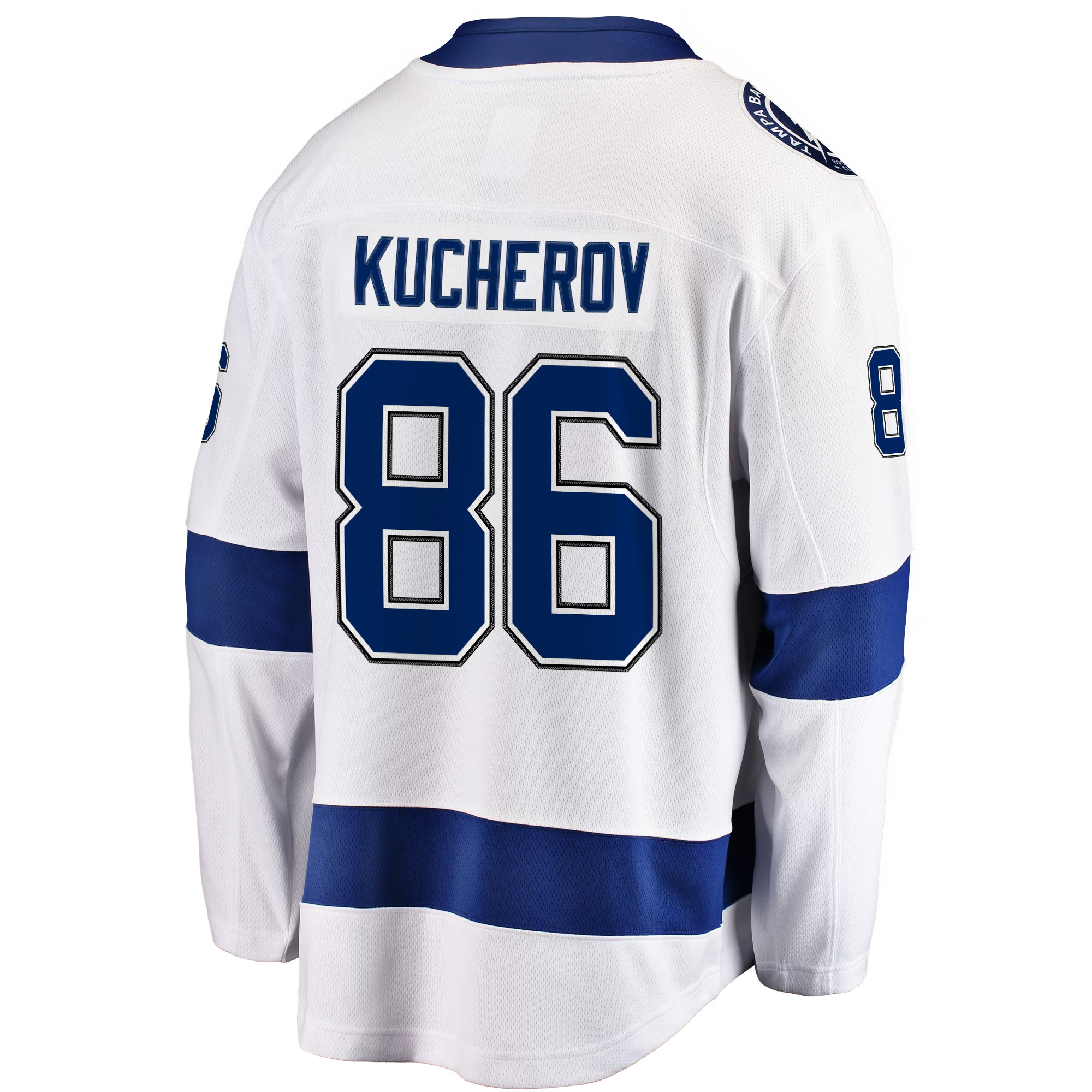 Nikita Kucherov Tampa Bay Lightning White Away Jersey - All Stitched - Image 3