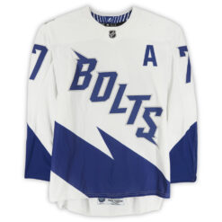 Alternative view of Victor Hedman Tampa Bay Lightning White 2022 Stadium Series Jersey - All Stitched