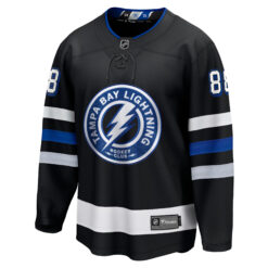 Alternative view of Andrei Vasilevski Tampa Bay Lightning Black Alternate Jersey - All Stitched