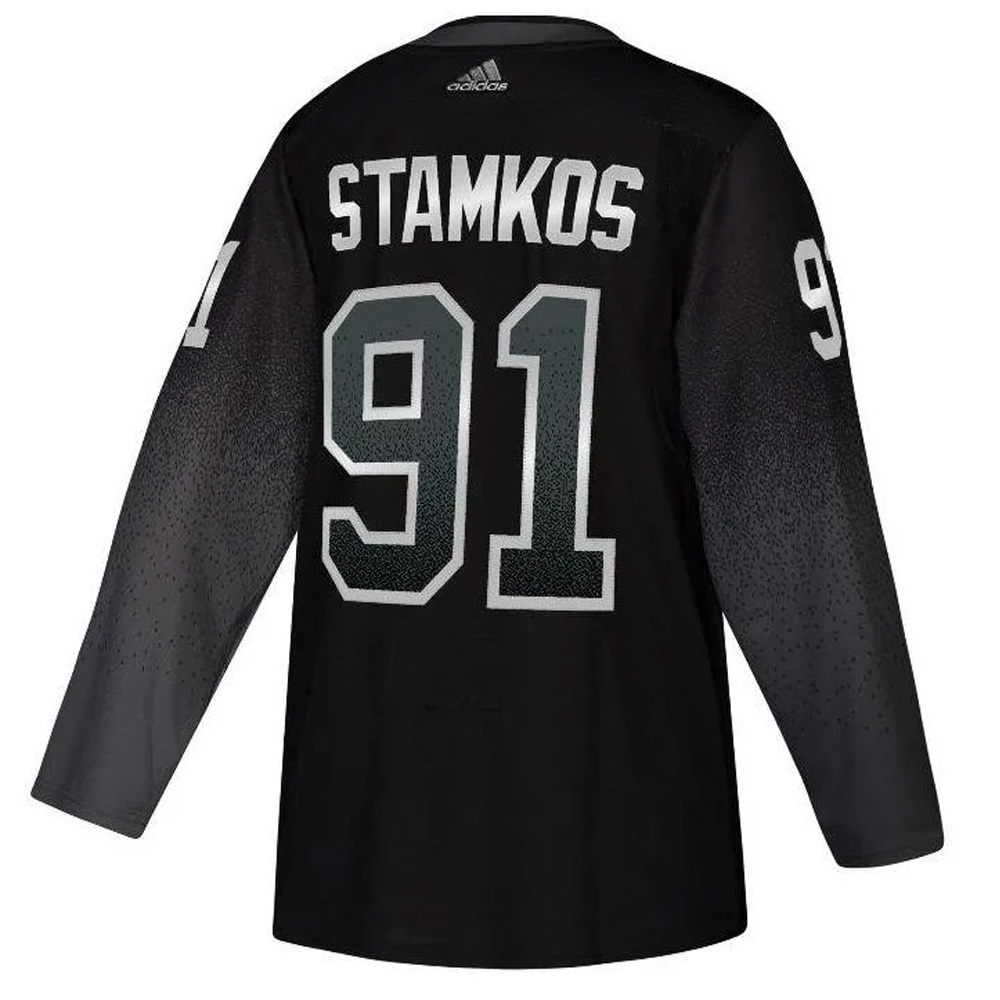 Steven Stamkos Tampa Bay Lightning Black Alternate Primegreen Jersey - All Stitched - Image 3