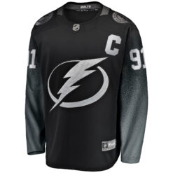 Alternative view of Steven Stamkos Tampa Bay Lightning Black Alternate Jersey - All Stitched