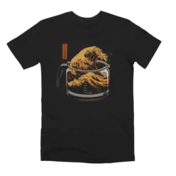 The Great Wave of Coffee Unisex Premium T-Shirt