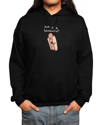 Am I A Sandwich? - White Text Variant Classic Pullover Hoodie