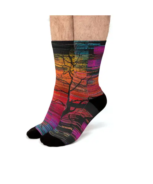 Sunset Fusion (Lone Tree Version) Fit Crew Socks