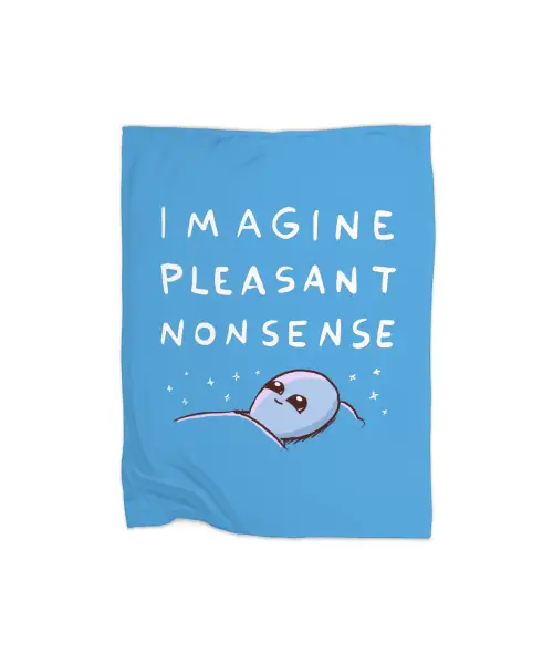 Strange Planet Special Product: Imagine Pleasant Nonsense Premium Fleece Blanket