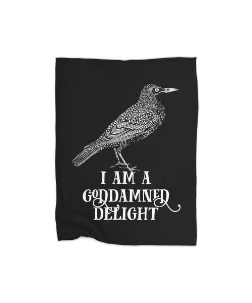 I Am A Goddamned Delight Premium Fleece Blanket