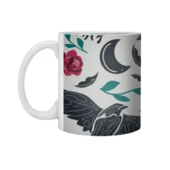 Mystic Raven Moon White 11Oz Ceramic Mug