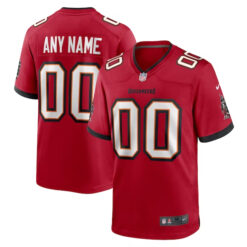 Custom Tampa Bay Buccaneers Red Home Game Jersey - All Stitched