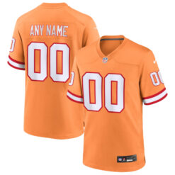 Custom Tampa Bay Buccaneers Creamsicle Throwback Jersey - All Stitched