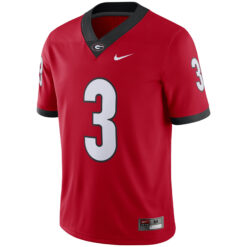 Alternative view of CJ Allen Georgia Bulldogs Football Red Home Game Jersey - All Stitched