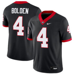 KJ Bolden Georgia Bulldogs Football Black Alternate Jersey - All Stitched