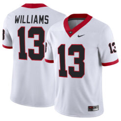 Mykel Williams Georgia Bulldogs Football White Away Jersey - All Stitched