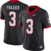 Nate Frazier Georgia Bulldogs Football Black Alternate Jersey - All Stitched